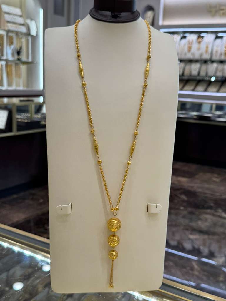 21K Gold Long Necklace - SD30510